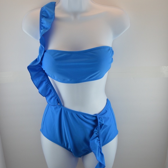 🔴 Two Piece Ruffle Strapped Swim Suit - Picture 5 of 7